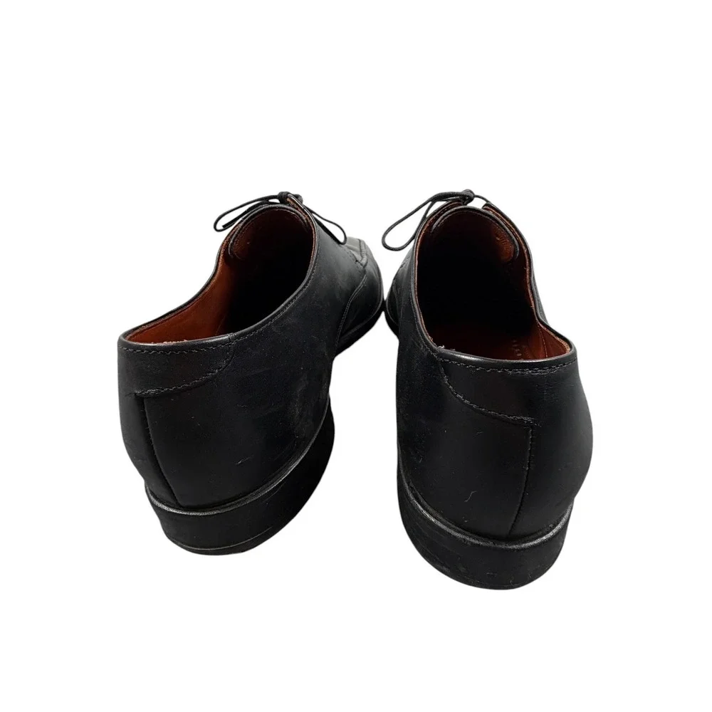 Allen Edmonds Powell Mens Derby Shoes Black Leather Moc Toe Lace Up USA 11 D